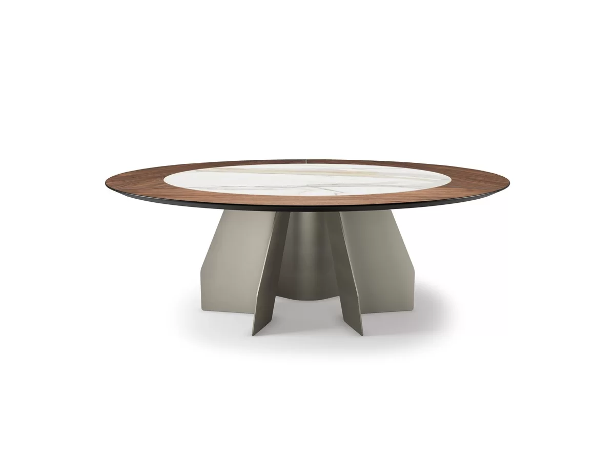 The Senator Ker-Wood Round table by Cattelan Italia