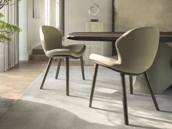 La chaise Rachel Wood de Cattelan Italia