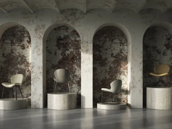 Las cuatro variantes de la silla Rachel de Cattelan Italia