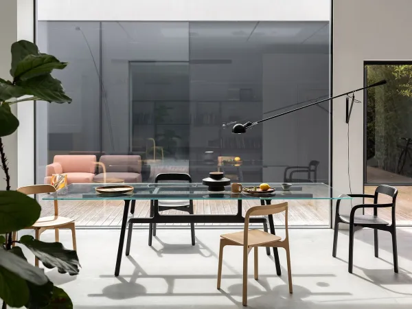 Contorna chair by Kristalia in a living area