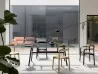 Bottega table by Kristalia in a living area