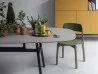 Variant of the Bottega table by Kristalia with oval top