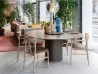 Kristalia Holo Pillar table with the new marble finish