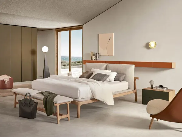 Fushimi bed by Pianca in a bedroom