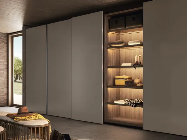 The Nastro wardrobe by Pianca in a bedroom