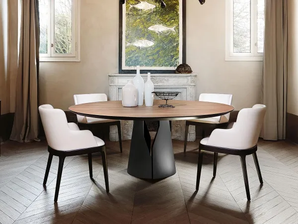 Il tavolo Giano di Cattelan Italia in una zona living