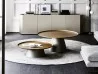 Il tavolino Amerigo di Cattelan Italia con piano in Brushed Brass