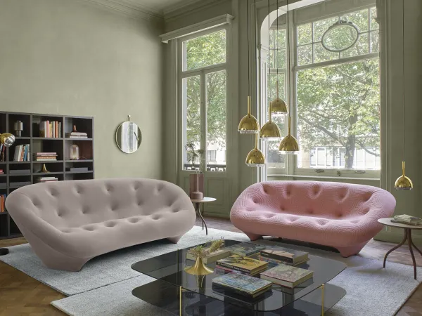 Ligne Roset 的 Ploum 沙发，有两种面料可供选择