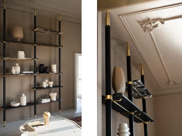 Lloyd bookcase by Baxter in a living room