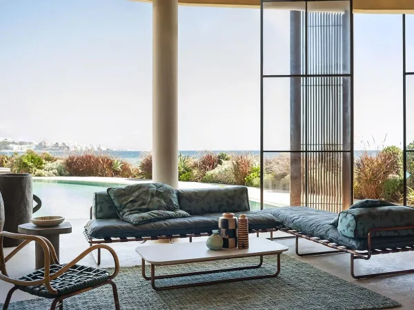 Baxter Arizona sofa in an outdoor space