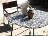 Baxter Rimini table in an outdoor space