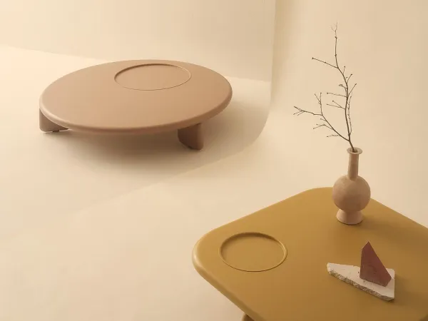 Details of the Orion coffee table by Lema