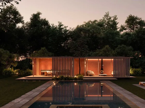 The Pavilion H gazebo by Kettal