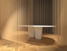 Eine Variante des Tisches Camma von Ligne Roset