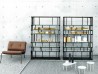 La libreria Off Cut di Living Divani nella finitura Rovere Tinto Carbone