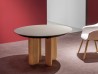The Pala table by Kristalia in a living area