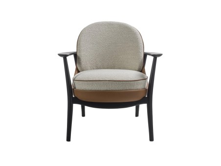 The Ginkgo armchair by Porada in a living area