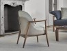 Respaldo de cuero del sillón Ginkgo de Porada