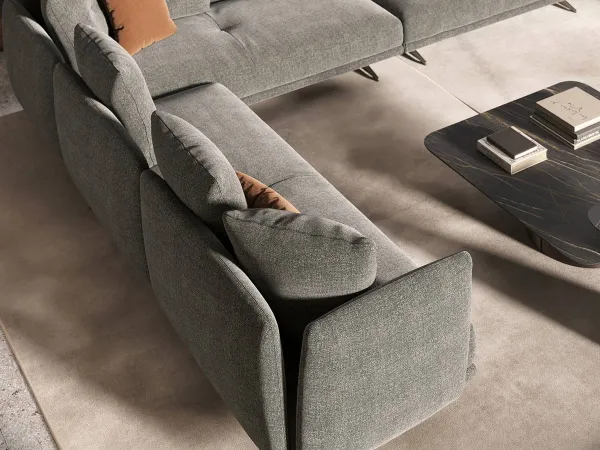 Details der Rückenlehne des Douglas Sofas von Cattelan Italia
