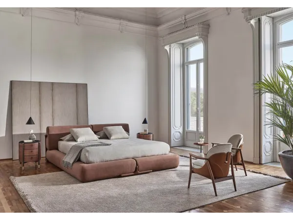 Klem bed by Porada in a living area