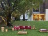 The Barcode sofa by Varaschin in the corner version