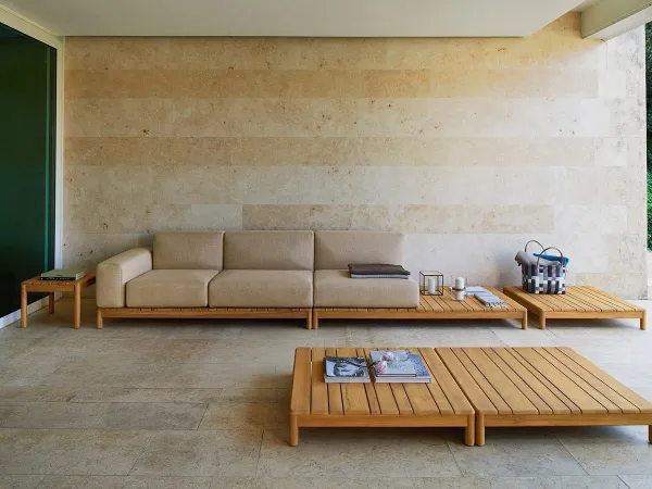 The Barcode sofa by Varaschin for outdoor use