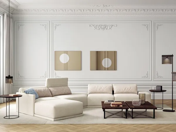 Das Grand Angle Sofa von Ligne Roset in einem Wohnbereich