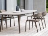 The Noss armchair by Varaschin in a dining space