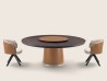 The Enn table by Flexform with Ozzy armchairs