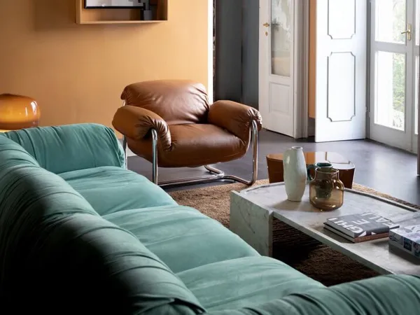 Baxter Chicago sofa presented at the Salone del Mobile 2025
