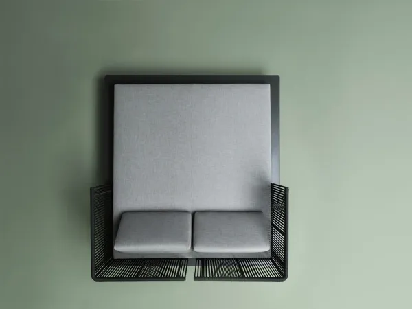 Le daybed Sunmoon de Varaschin - Vue de dessus