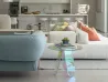 Aspect changeant de la table Shimmer de Glas