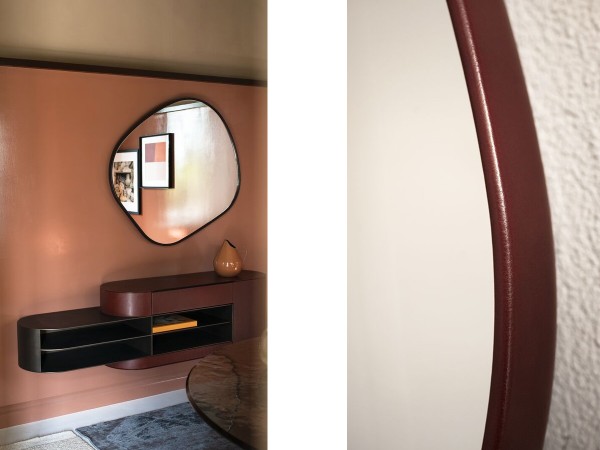The Baxter Fluid mirror and frame details