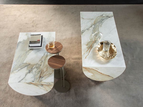 Détails de la table basse Caesar de Cattelan Italia
