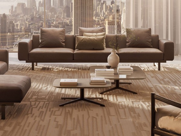 The Oydo coffee table by Lema in a living area