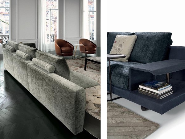 Details of the Riverside sofa by Longhi