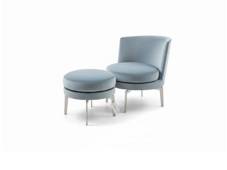 Flexform Feel Good Armchair and Pouf – SALES