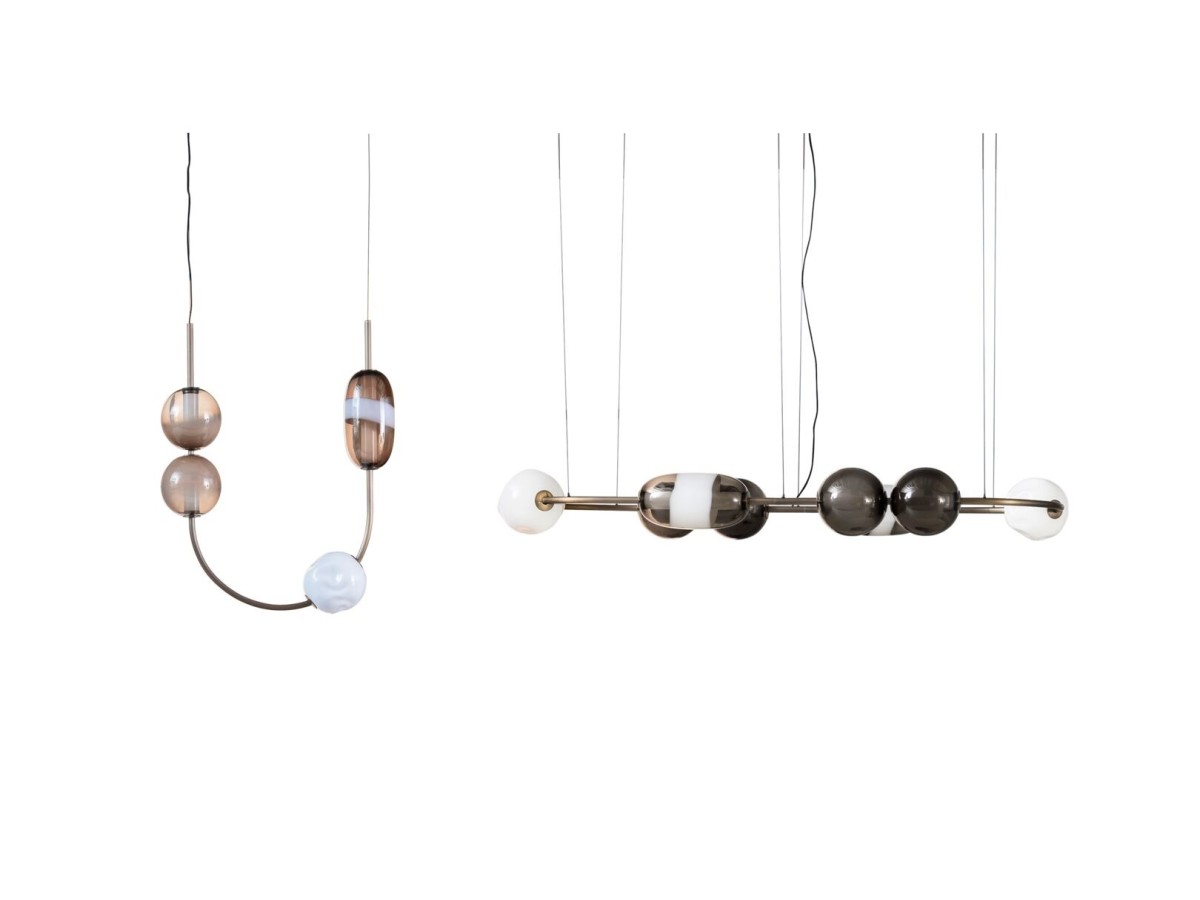 Lampe Satellite Baxter | Sphères en Verre de Murano | Design Studiopepe