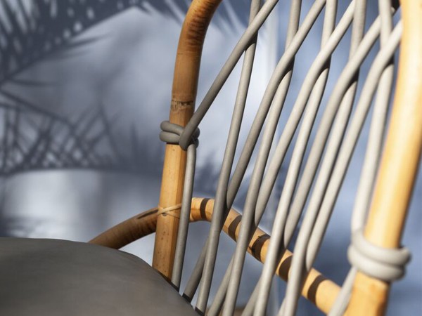 Chaise Manao Baxter | Jonc de Manille et Cuir | Design Paola Navone