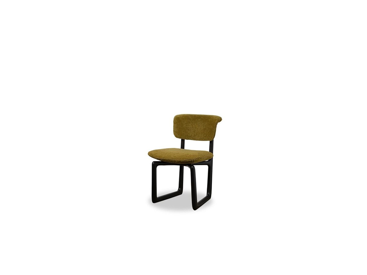 Stig Chair Baxter | Wengé-Stained Ash Sled Base and Leather | Roberto Lazzeroni Design