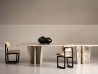 Chaise Stig Baxter | Base Traîneau en Frêne Wengé et Cuir | Design Roberto Lazzeroni