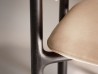 Chaise Stig Baxter | Base Traîneau en Frêne Wengé et Cuir | Design Roberto Lazzeroni