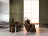 Stuhl T Chair Baxter | T-förmige Lehne und Aluminiumbeine | Design Federico Peri