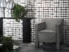 Chaise avec Accoudoirs Summer Arms Baxter | Cuir à Coutures Vives | Design Paola Navone