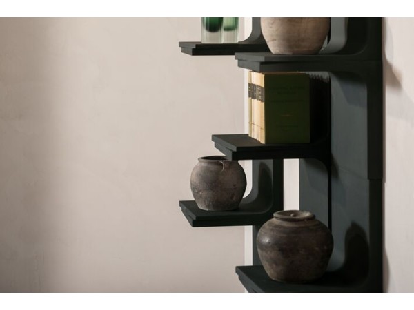 Hugo Modular Bookcase Baxter | Wall-Mounted Concrete | Draga & Aurel Design