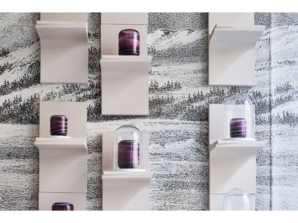Hugo Modular Bookcase Baxter | Wall-Mounted Concrete | Draga & Aurel Design
