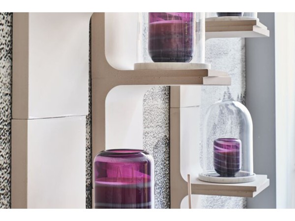 Hugo Modular Bookcase Baxter | Wall-Mounted Concrete | Draga & Aurel Design