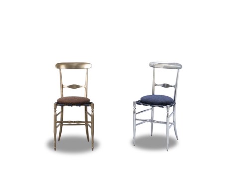Agadir Chair Baxter | Cast Aluminium and Woven Leather | Paola Navone Design