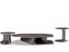 Couchtisch Kor Baxter | Sockel aus Antikstahl und Steinplatte | Baxter Design Team