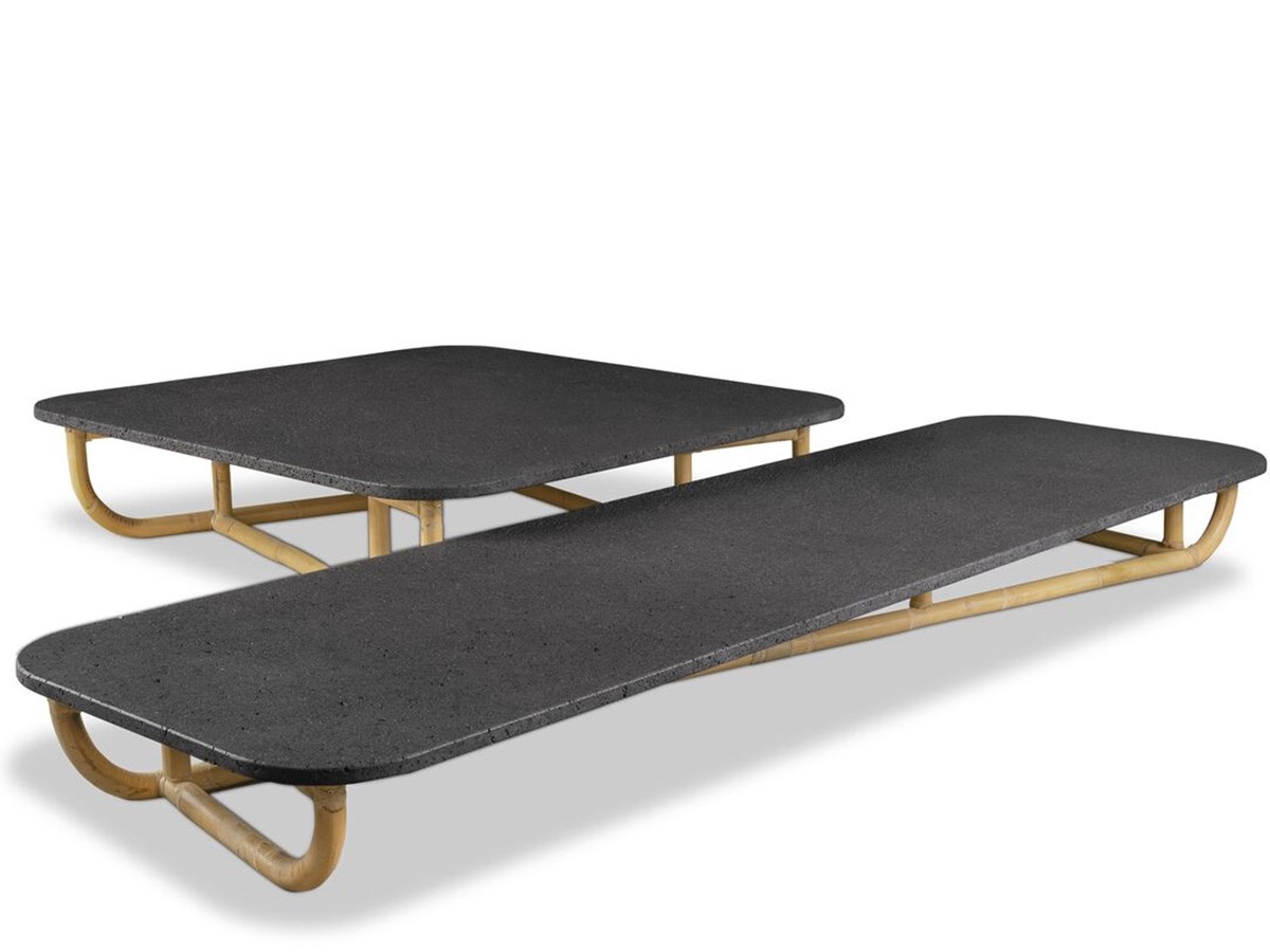Malacca Coffee Table Baxter | Etna Lava Stone | Paola Navone Design